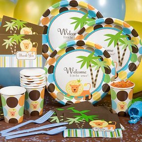  Jungle Baby Shower Party Pack 