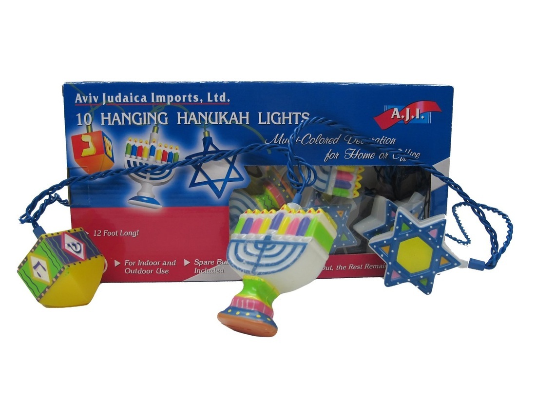 Hanging Hanukkah Lights 