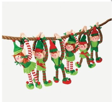 Plush Long Arm Hanging Christmas Elfs