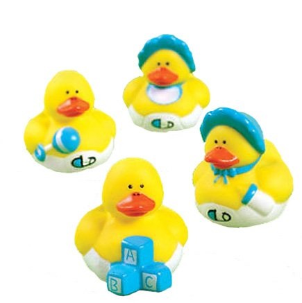 BOY Mini Rubber Ducky Duck Baby Shower Favors