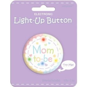 Mom to Be Light Up Button