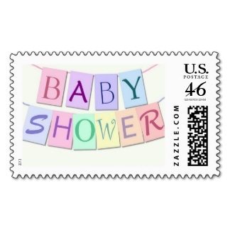 Baby Shower Postage Stamps 