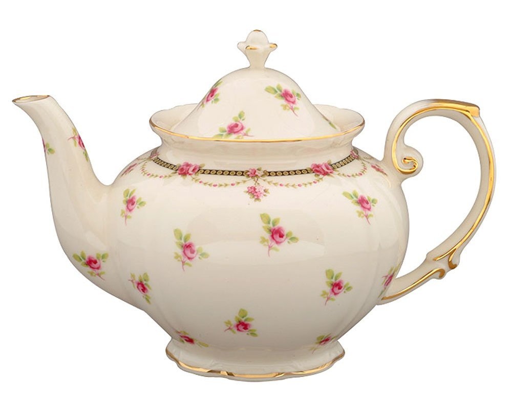 Porcelain 3-Cup Tea Pot