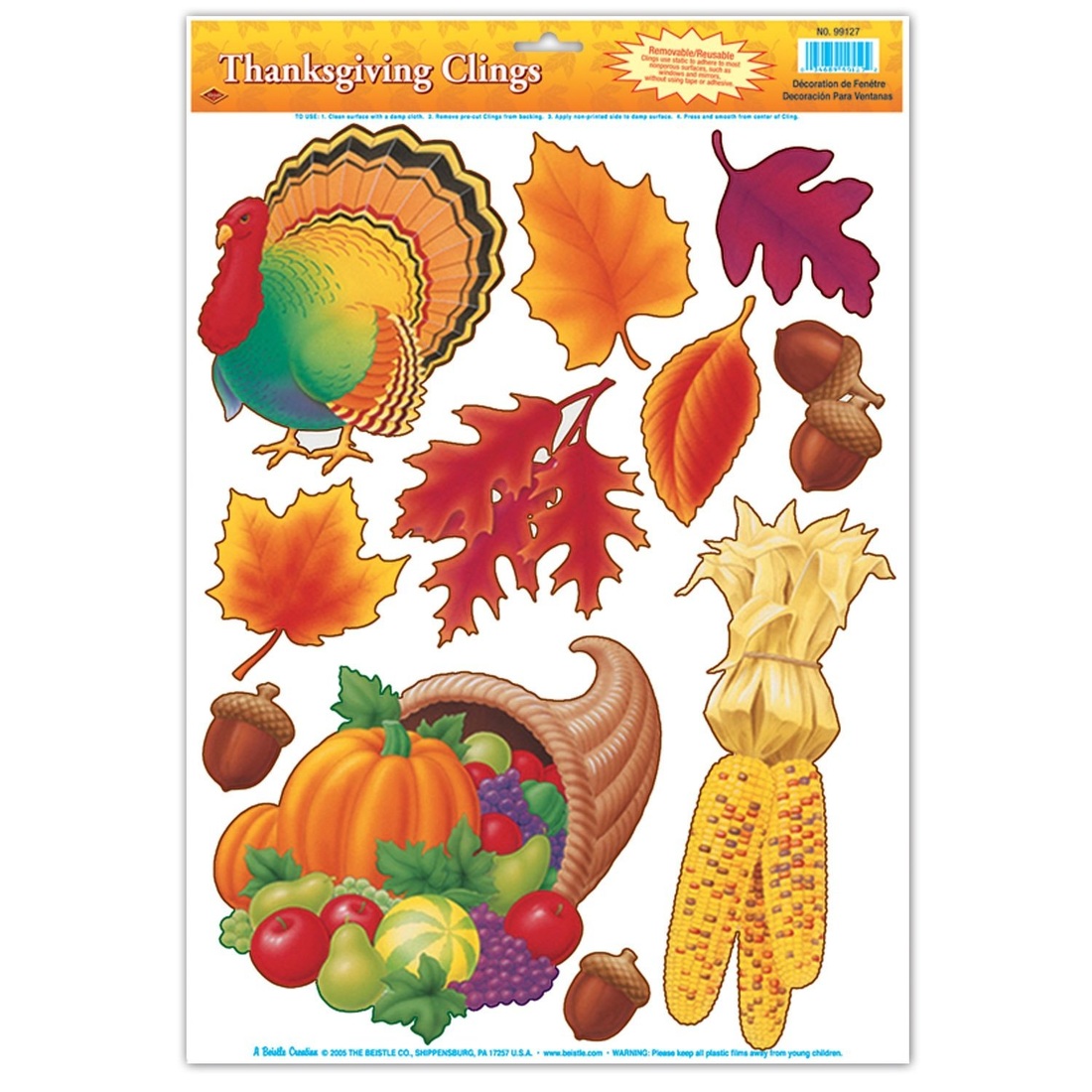 Thanksgiving Clings Party Accessory