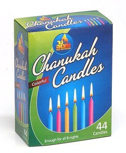  Chanukah Candles Colorful