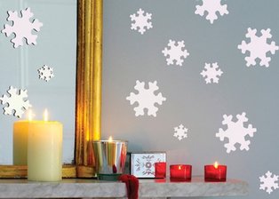Snowflakes Mini Wall and window Art Decals